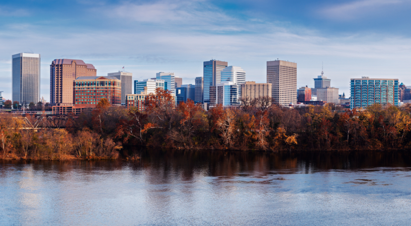 Panorama of Richmond Panoramic view of Richmond. Richmond, Virginia, USA.