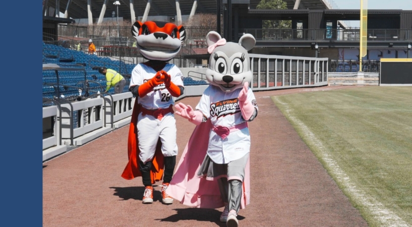 Nutzy and Nutasha at CarMax Park